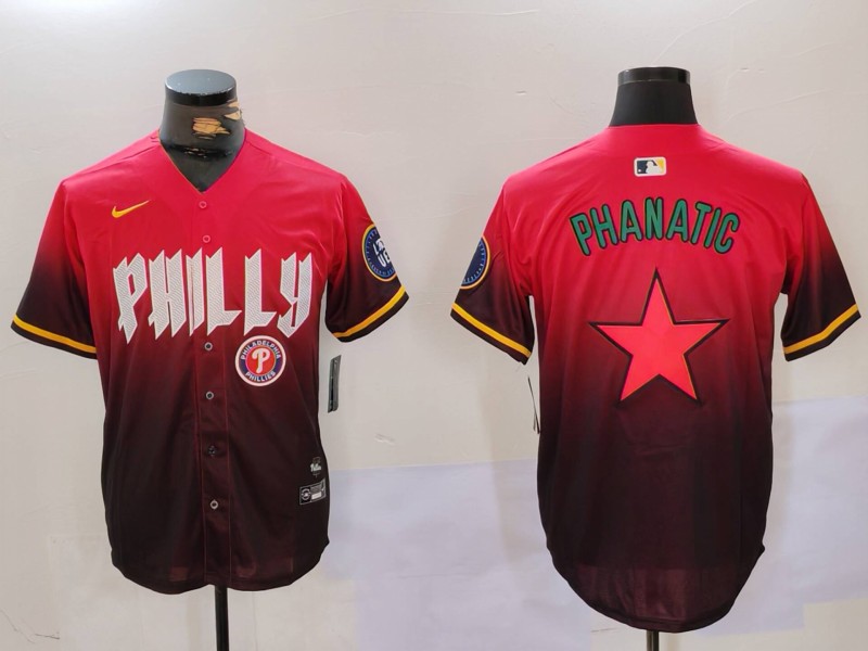 Men Philadelphia Phillies Blank Red Game 2024 Nike MLB Jersey style 9125